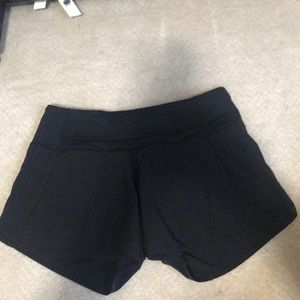 Black lulu lemon shorts